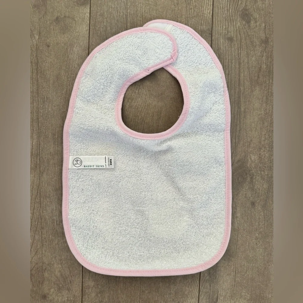 Rare Jersey Shore Baby Girl Bib- new, made at the jersey shore shop